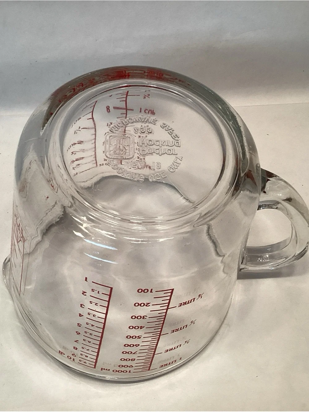 Anchor Hocking Glass Measuring Cup 4 Cup 32 oz 1 Liter Excellent Condition